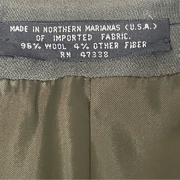 JONES NEW YORK Vtg Mens Gray Golden Fil Wool Suit Jacket 42L USA Career Blazer - Picture 10 of 13
